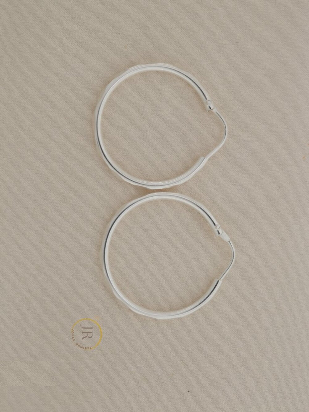 925 Sterling Silver Diamond Cut Hoop Earrings 14 mm Huggie Hoops
